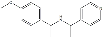 [1-(4-methoxyphenyl)ethyl][1-(pyridin-4-yl)ethyl]amine Struktur