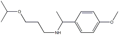[1-(4-methoxyphenyl)ethyl][3-(propan-2-yloxy)propyl]amine Struktur
