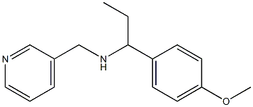 [1-(4-methoxyphenyl)propyl](pyridin-3-ylmethyl)amine Structure