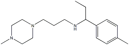 [1-(4-methylphenyl)propyl][3-(4-methylpiperazin-1-yl)propyl]amine Structure