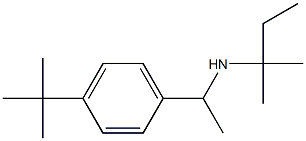 [1-(4-tert-butylphenyl)ethyl](2-methylbutan-2-yl)amine 化学構造式