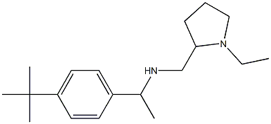 [1-(4-tert-butylphenyl)ethyl][(1-ethylpyrrolidin-2-yl)methyl]amine 化学構造式