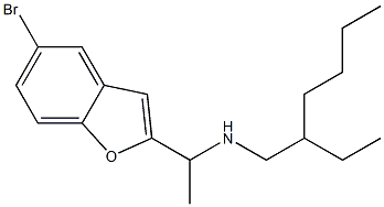 [1-(5-bromo-1-benzofuran-2-yl)ethyl](2-ethylhexyl)amine Structure