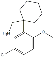 [1-(5-chloro-2-methoxyphenyl)cyclohexyl]methanamine,,结构式