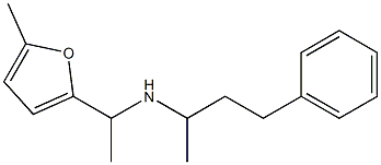 [1-(5-methylfuran-2-yl)ethyl](4-phenylbutan-2-yl)amine,,结构式