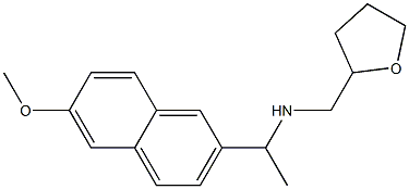 [1-(6-methoxynaphthalen-2-yl)ethyl](oxolan-2-ylmethyl)amine,,结构式