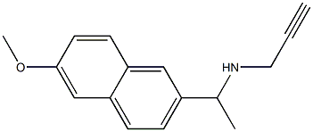 [1-(6-methoxynaphthalen-2-yl)ethyl](prop-2-yn-1-yl)amine Structure