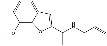 [1-(7-methoxy-1-benzofuran-2-yl)ethyl](prop-2-en-1-yl)amine Struktur