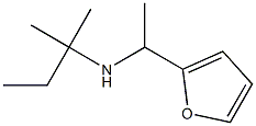 [1-(furan-2-yl)ethyl](2-methylbutan-2-yl)amine,,结构式