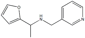 [1-(furan-2-yl)ethyl](pyridin-3-ylmethyl)amine,,结构式