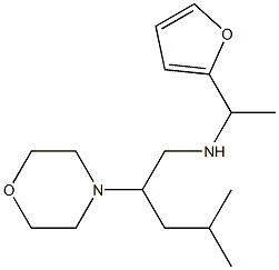 [1-(furan-2-yl)ethyl][4-methyl-2-(morpholin-4-yl)pentyl]amine Structure