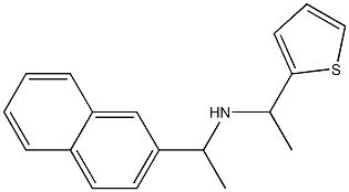 [1-(naphthalen-2-yl)ethyl][1-(thiophen-2-yl)ethyl]amine,,结构式