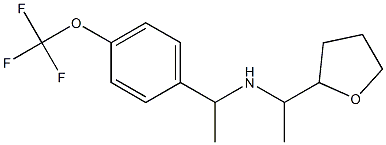 [1-(oxolan-2-yl)ethyl]({1-[4-(trifluoromethoxy)phenyl]ethyl})amine 结构式