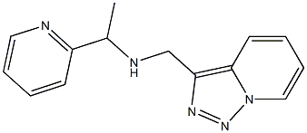 [1-(pyridin-2-yl)ethyl]({[1,2,4]triazolo[3,4-a]pyridin-3-ylmethyl})amine 结构式