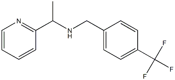 [1-(pyridin-2-yl)ethyl]({[4-(trifluoromethyl)phenyl]methyl})amine|