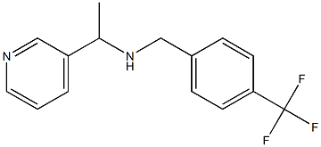 [1-(pyridin-3-yl)ethyl]({[4-(trifluoromethyl)phenyl]methyl})amine Struktur