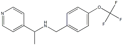 [1-(pyridin-4-yl)ethyl]({[4-(trifluoromethoxy)phenyl]methyl})amine|