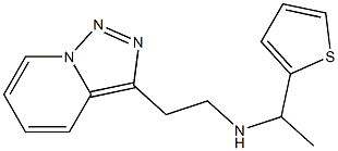 [1-(thiophen-2-yl)ethyl](2-{[1,2,4]triazolo[3,4-a]pyridin-3-yl}ethyl)amine 化学構造式