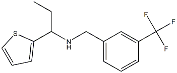 [1-(thiophen-2-yl)propyl]({[3-(trifluoromethyl)phenyl]methyl})amine Structure