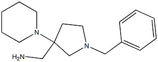 [1-benzyl-3-(piperidin-1-yl)pyrrolidin-3-yl]methanamine Structure