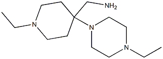 [1-ethyl-4-(4-ethylpiperazin-1-yl)piperidin-4-yl]methylamine 化学構造式