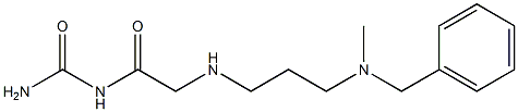 [2-({3-[benzyl(methyl)amino]propyl}amino)acetyl]urea Struktur
