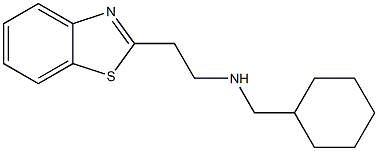 [2-(1,3-benzothiazol-2-yl)ethyl](cyclohexylmethyl)amine Structure