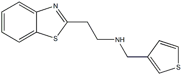 [2-(1,3-benzothiazol-2-yl)ethyl](thiophen-3-ylmethyl)amine Structure