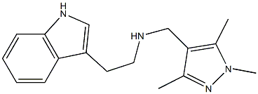[2-(1H-indol-3-yl)ethyl][(1,3,5-trimethyl-1H-pyrazol-4-yl)methyl]amine Struktur