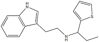 [2-(1H-indol-3-yl)ethyl][1-(thiophen-2-yl)propyl]amine Struktur