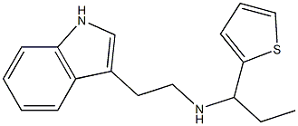 [2-(1H-indol-3-yl)ethyl][1-(thiophen-2-yl)propyl]amine Structure