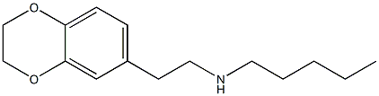 [2-(2,3-dihydro-1,4-benzodioxin-6-yl)ethyl](pentyl)amine Structure