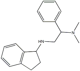 [2-(2,3-dihydro-1H-inden-1-ylamino)-1-phenylethyl]dimethylamine,,结构式