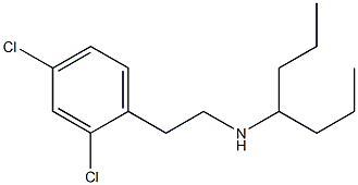 [2-(2,4-dichlorophenyl)ethyl](heptan-4-yl)amine 化学構造式