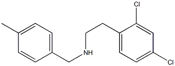 [2-(2,4-dichlorophenyl)ethyl][(4-methylphenyl)methyl]amine Structure