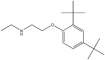 [2-(2,4-di-tert-butylphenoxy)ethyl](ethyl)amine 化学構造式