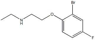 [2-(2-bromo-4-fluorophenoxy)ethyl](ethyl)amine Structure