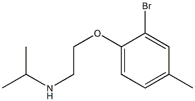 [2-(2-bromo-4-methylphenoxy)ethyl](propan-2-yl)amine Structure