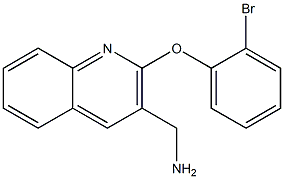 [2-(2-bromophenoxy)quinolin-3-yl]methanamine 结构式