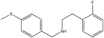 [2-(2-fluorophenyl)ethyl]({[4-(methylsulfanyl)phenyl]methyl})amine 结构式