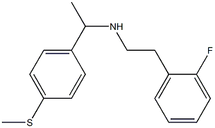 [2-(2-fluorophenyl)ethyl]({1-[4-(methylsulfanyl)phenyl]ethyl})amine Struktur