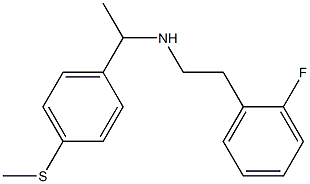 [2-(2-fluorophenyl)ethyl]({1-[4-(methylsulfanyl)phenyl]ethyl})amine 化学構造式