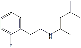 [2-(2-fluorophenyl)ethyl](4-methylpentan-2-yl)amine,,结构式
