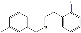 [2-(2-fluorophenyl)ethyl][(3-methylphenyl)methyl]amine Struktur