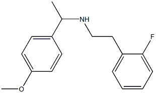 [2-(2-fluorophenyl)ethyl][1-(4-methoxyphenyl)ethyl]amine 结构式
