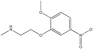 [2-(2-methoxy-5-nitrophenoxy)ethyl](methyl)amine,,结构式