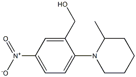 [2-(2-methylpiperidin-1-yl)-5-nitrophenyl]methanol,,结构式