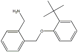 [2-(2-tert-butylphenoxymethyl)phenyl]methanamine,,结构式