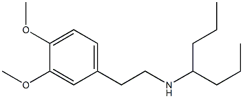 [2-(3,4-dimethoxyphenyl)ethyl](heptan-4-yl)amine Structure