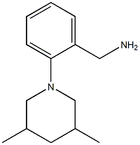 [2-(3,5-dimethylpiperidin-1-yl)phenyl]methanamine,,结构式